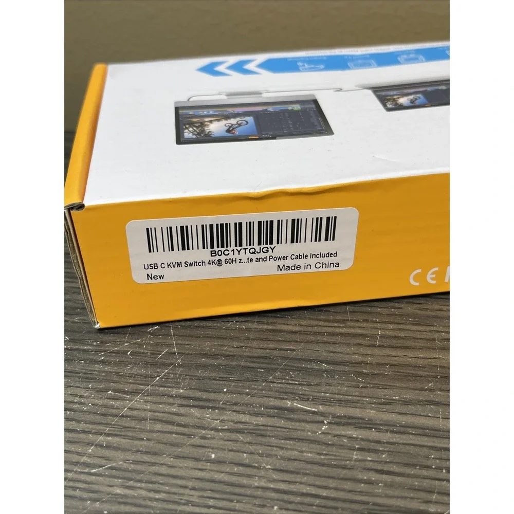 Kceve 2 Port USB C To HDMI KVM Switch Kc-c201h 4K 60hz New